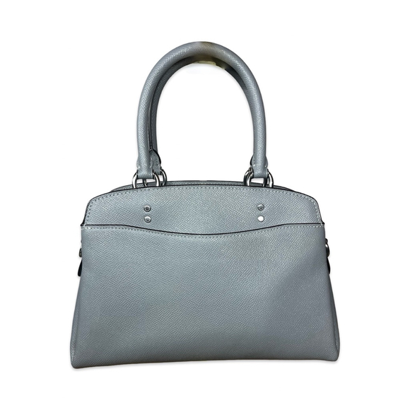 Coach 2012 Mini Lillie Carryall Grey Crossgrain Leather Satchel Crossbody - Picture 11 of 12